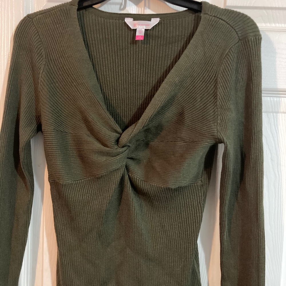 Olive green sweater. Never worn